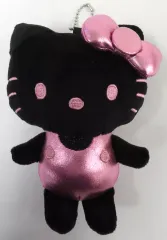 【中古】ぬいぐるみマスコット ハローキティ(ピンク) ブラックアートシリーズ マスコットチャーム 「サンリオキャラクターズ×Avail」