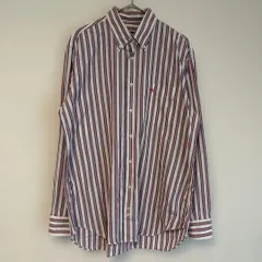 R00520　Burberry バーバリー｜長袖シャツ｜Stripe ストライプ｜Pink ピンク White ホワイト｜メンズ｜古着｜USA古着｜ヴィンテージ｜90S｜Y2K｜アメカジ｜今期トレンド｜ブランド古着｜レギュラー古着｜フォロー割