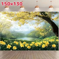 タペストリー 背景布 すいせん ペット撮影用 バースデー パーティー インテリア