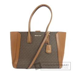 Michael Kors マイケルコース MKシグネチャー 2WAY トートバッグ PVC レディース [中古]