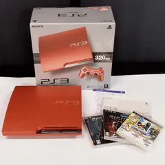 【D8771】PS3 本体 320GB （スカーレット・レッド）CECH-3000BSR ※欠品あり※