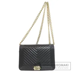 CHANEL シャネル チェーンウォレット ボーイシャネル ゴールド金具 長財布（小銭入れあり） グレインド カーフスキン レディース [中古]