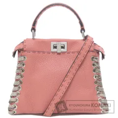 FENDI フェンディ ピーカブー ミニ セレリア 2WAY ハンドバッグ カーフ パイソン レディース [中古]