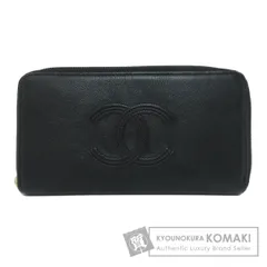 CHANEL シャネル ラウンドファスナー ココマーク ゴールド金具 長財布（小銭入れあり） カーフ レディース [中古]