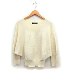 ガリャルダガランテ GALLARDAGALANTE NAVY ドルマンスリーブ ニット セーター リブ ボートネック ウール混 長袖 F ベージュ /NT28