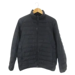 ユニクロ UNIQLO ライトダウンジャケット 上着 M 紺 ネイビー スタンドカラー キルティング 長袖 311-409323 /CK2 ■GY61