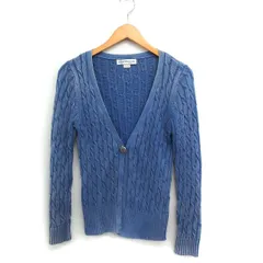 ビーミングバイビームス B:MING LIFE STORE by BEAMS ケーブル編み コットン ニット カーディガン Vネック ONE ブルー 青 /FT29
