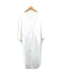 スローブ イエナ SLOBE IENA  カーディガン ロング レース コットン シンプル ホワイト 白 /KT13