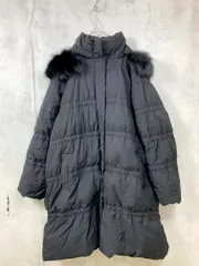 RUIRUE BOUTIQUE ルイルエブティック 定価33990円 フォックスファービッグシルエットダウン コート size3L/黒  ◆■◎レディース