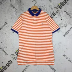 POLO RALPH LAUREN ネイビー ポニー カラーTシャツ オレンジ XL(18-20) 1000619