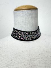 アシンメトリー】新品 黒 パープルローズプリント ワンピースb306