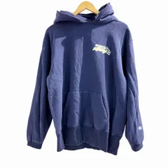 チャンピオン CHAMPION ランタグ復刻 ランナーズタグ スウェット パーカー フーディ 紺 ネイビー XL ■MET1