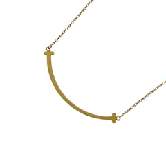 ティファニー TIFFANY＆CO Tスマイルネックレススモール ゴールド Au750 ジュエリー