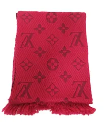 LOUIS VUITTON/ルイ ヴィトン　エシャルプ ロゴマニア マフラー  413287  ウール/シルク　ピンク　【中古】