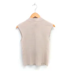 スナイデル SNIDEL ベスト ボウタイニット プルオーバー 薄手 ONE ライトベージュ /TT