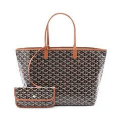ゴヤール GOYARD トートバッグ サンルイPM ブラック/ゴールド PVCコーティングキャンバス レザー サンルイPM レディース 未使用