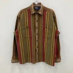 ポロラルフローレン マルチ カラー ストライプ コットン Tシャツ M