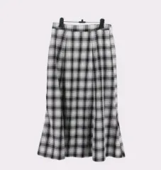 #LS106 チェック ロング プリーツ スカート