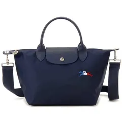 1512 HXG 006 ロンシャン LONGCHAMP トートバッグ レディース ネイビー プリアージュ トレパリ ハンド S