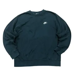 (即納) NIKE 刺繍 ブラック スウェット