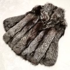 金サガ/シルバーフォックス/ボリューム抜群◎ ファーコート リアル