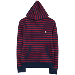 古着 ラルフローレン Ralph Lauren POLO by Ralph Lauren ボーダー柄 スウェットプルオーバーパーカー メンズS相当/eaa611297