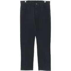 古着 ラスラー RUSTLER ブラックデニム ストレートデニムパンツ メンズw33相当/eaa417173