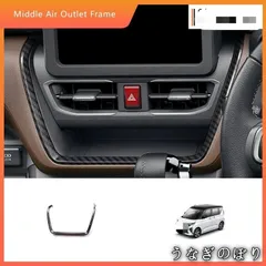 人気商品25年モデル ダイハツMOVE専用 中控出風口装飾フレーム｜鋼琴ブラック・カーボン柄｜ABS製C260129