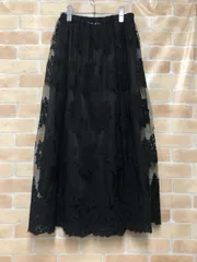 【中古】 IENA イエナ Code Lace チュールスカート 25060900207030 ブラック 36 111444585