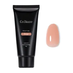 【送料無料】ポリジェル 単品 ジェルネイル 長さだしジェル 60g入り 初心者にも使える UV・LED対応 (ベージュ)