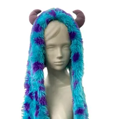 186000 現状品 Disney ディズニー マフラーキャップ⭐︎サリー ブルー ユニセックス