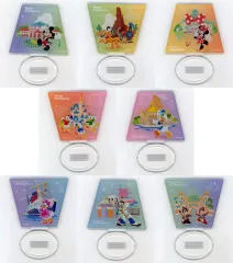 【中古】アクリルスタンド・アクリルパネル 全8種セット 絵柄がつながるアクリルスタンド 「ディズニー×キリン」 対象商品購入特典