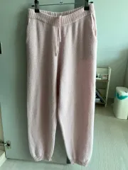 カシミア100%ニットパンツ (ピンクS)