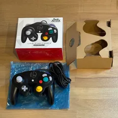 1-135【ほぼ未使用】GC ゲームキューブコントローラ スマブラブラック 箱付き 完品