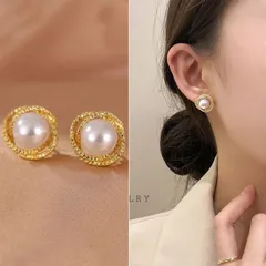 パール ピアス レディース ゴールド 幾何学  シンプル 上品 大人 可愛い ファッション アクセサリー 結婚式 パーティー デイリー ギフト