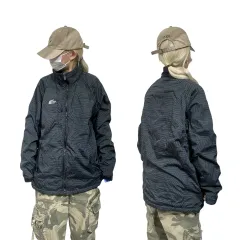 THE NORTH FACE ザノースフェイス チャコール ロゴ ウィンドブレーカー ジャケット XL
