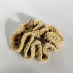 シュシュ / 柄 / イエロー×グレー×ブラウン