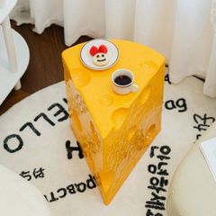 チーズデザイン サイドテーブル 直径32cm 高さ45cm - メルカリ