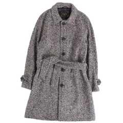 美品 パルト PALTO コート ベルト付き ロングコート ウール ツイード ア