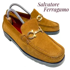 Salvatore Ferragamo サルヴァトーレフェラガモ ガンチーニ スウェード ビットローファー 8235 茶 ブラウン 23cm　革靴 ビジネスシューズ フォーマル ドレス カジュアル 本革 本皮 レディース