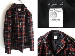 希少 90sビンテージ agnes b. アニエスベー チンスト付 ウールビーバー