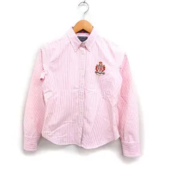 ポロジーンズ ラルフローレン POLO JEANS 国内正規品 ストライプ柄 ボタンダウン シャツ 長袖 コットン 綿 M ピンク /FT7