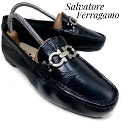 【ほぼ未使用】Salvatore Ferragamo サルヴァトーレフェラガモ ガンチーニ ビットローファー ドライビングシューズ 5573 黒 ブラック 22.5cm　革靴  ドレス カジュアル 本革 本皮 レディース
