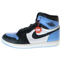 NIKE (ナイキ) AIR JORDAN 1 RETRO HI OG UNIVERSITY BLUE DZ5485-400 エアジョーダン1ハイOG ユニバーシティブルー ハイカットスニーカー ホワイト/ブルー U12/30cm