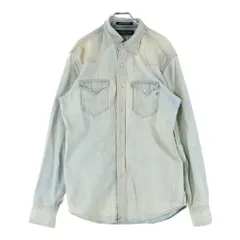 REPLAY (リプレイ) デニム生地 長袖シャツ インディゴブルー