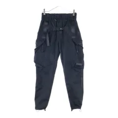 SUPERTHANKS (スーパーサンクス) ナイロンボディーバッグパンツ デザインカーゴ ワーク ブラック ST193 PT902