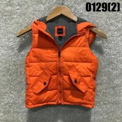 ベイビーGAP オレンジ色 ダウン ベスト キッズ