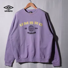 アンブロ UMBRO スウェット L  ラベンダー パープル  ロゴ刺繍  2020'y 裏毛 パイル スポーツ ストリート オーバーサイズ イギリス 00s 古着 J416