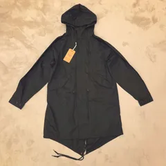 未使用！United Athle Works モッズコート ／メンズ L ブラック 燕尾 フィッシュテール フード付き ライトアウター