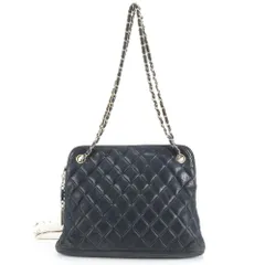 シャネル シリアルシール付 マトラッセ ラムスキン レザー ダブル ショルダーバッグ 肩掛け トート ハンド レディース MEE DK14-8【中古】